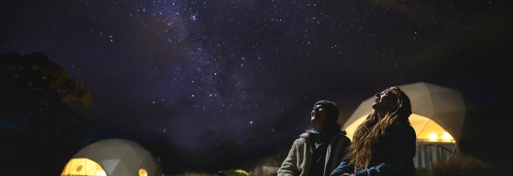 하웨아 호수에서 천문 관측
