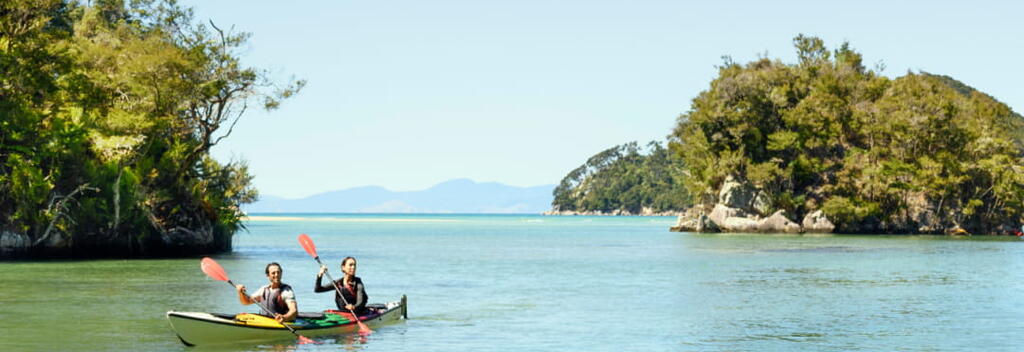 Feast your eyes on the beautiful scenery of the Abel Tasman National Park with R&amp;R Kayaks. While you're at it, feast your stomach on the delicious produce. O...