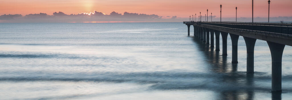 Sunrise from the new Brighton Pier