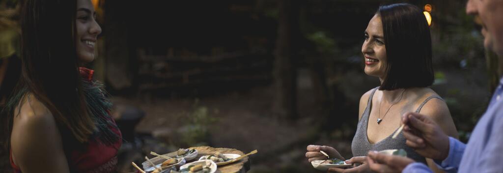 Enjoy a feast at Te Pā Tū