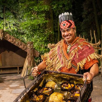 Cultural dining experience at Te Pā Tū, Rotorua