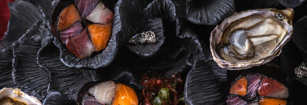 Fresh kaimoana (seafood) at Manu