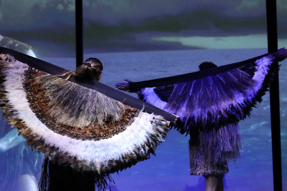 Multisensorial show at Manea Footprints of Kupe