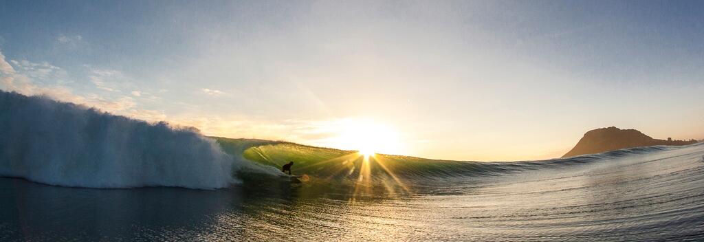 Surfing at Mount Maunganui