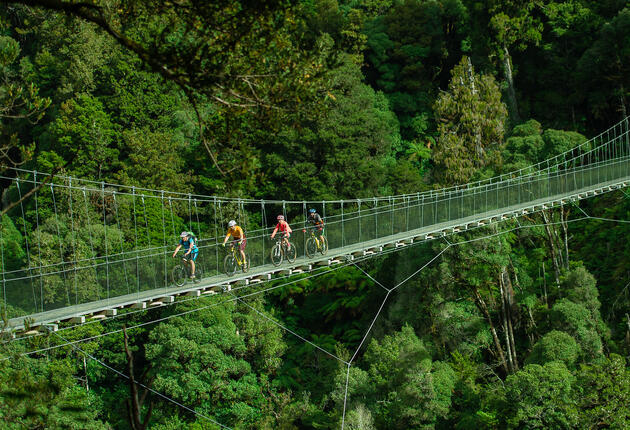 See the best of New Zealand by bike on the Ngā Haerenga Great Rides – the country’s premier cycle trails taking in spectacular landscapes and must-see attractions, with plenty of food, wine, culture and other active adventures on the side.