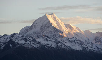 Mount Cook from Glentanner Park.