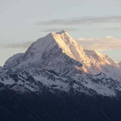 Mount Cook from Glentanner Park.