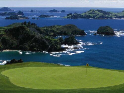 Kauri Cliffs in the Bay of Islands - a Top 100 Golf Course in the World.