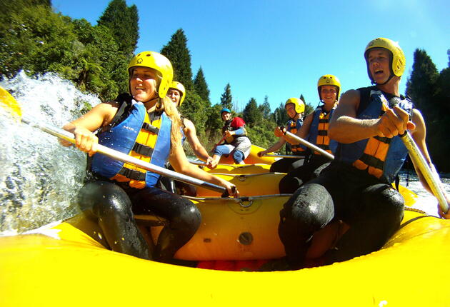 Just outside Rotorua, Okere Falls is famed for its rapids and waterfalls.