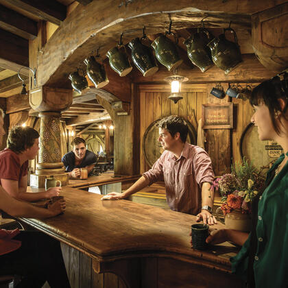 Private Tour - from Auckland or Hamilton to Hobbiton Movie Set Evening Dinner Experience