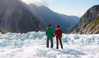 Fantastische Aussichten vom Franz Josef Gletscher.