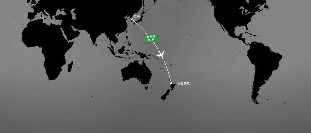 Korea Flight Map