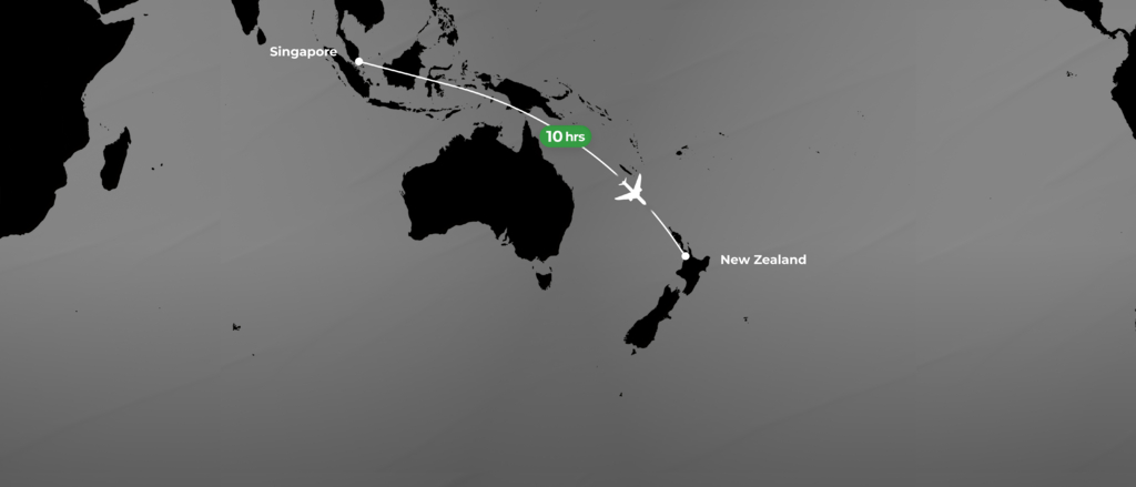 Singapore Flight Map