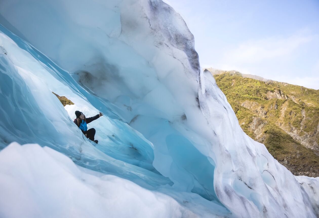 Explore ancient glaciers and get up close to these ever-changing icescapes. Learn about glacier hiking in New Zealand.