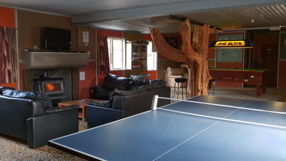 TV lounge and games room