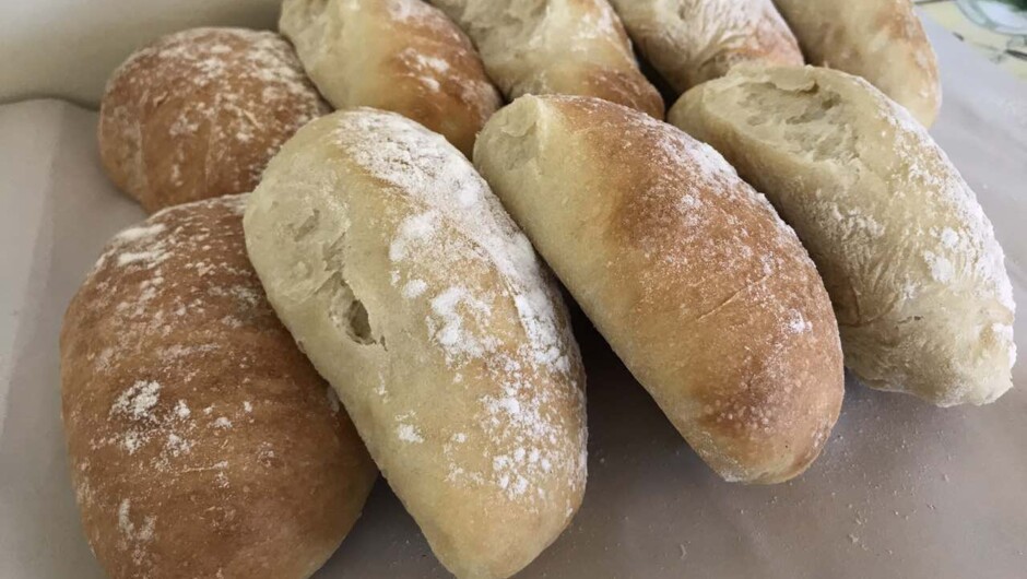 Freshly baked bread on Waiheke Island