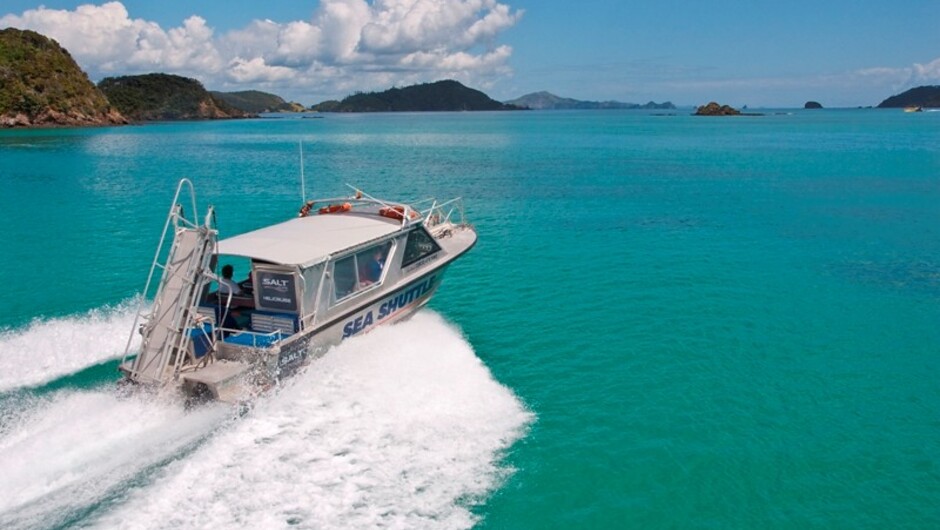 Boat Cruise on the Bay of Islands Heli Cruise Island Escape