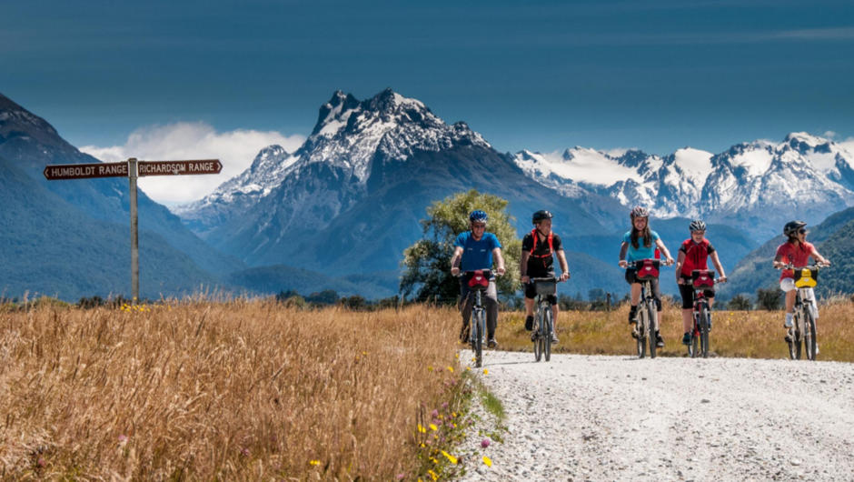 Exploring the Glenorchy area by bike