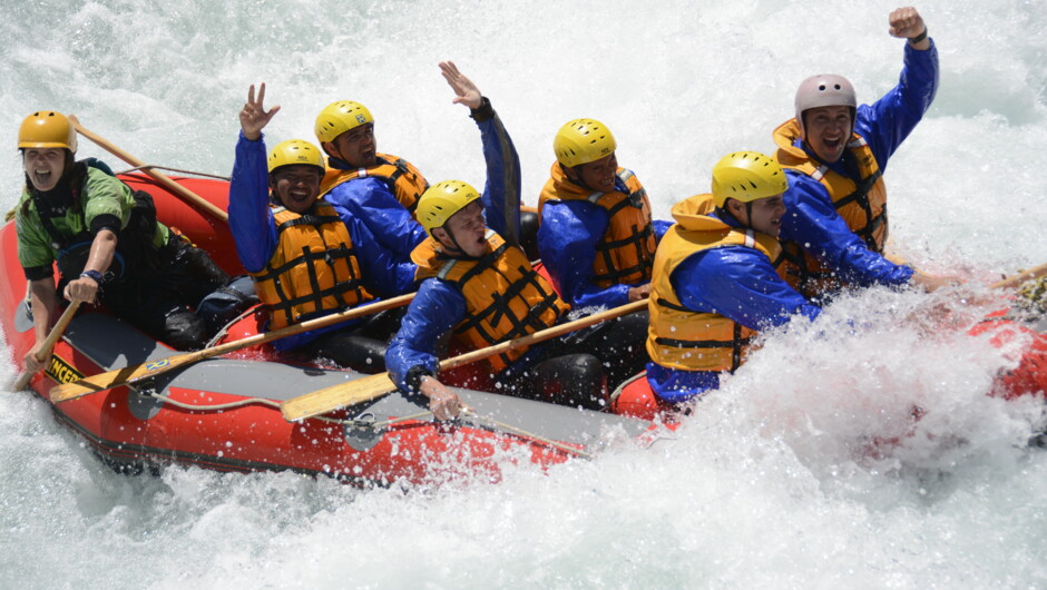 Enjoying the grade 5 rapids!