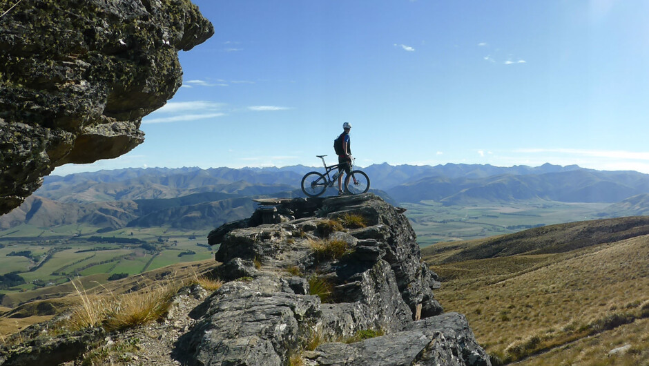 Enjoying one of our Mountain Biking itineraries nr Queenstown