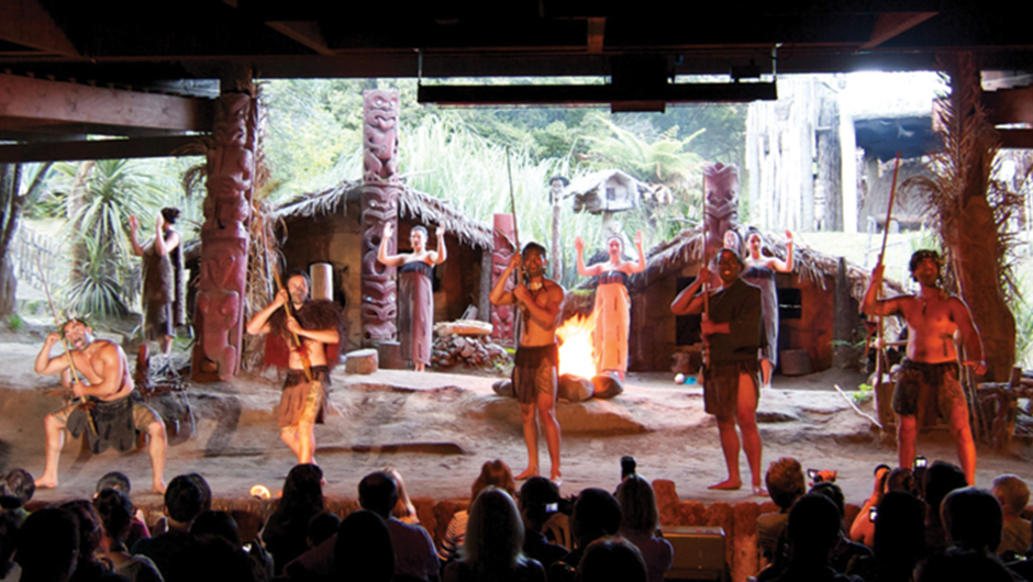 Experience the passion and energy of Maori song, dance and haka (war dances).