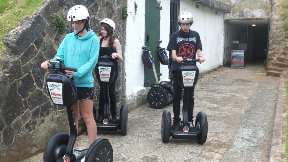 Ready for more Segway Riding after exploring the tunnels