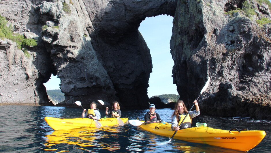 Paddling through the needle