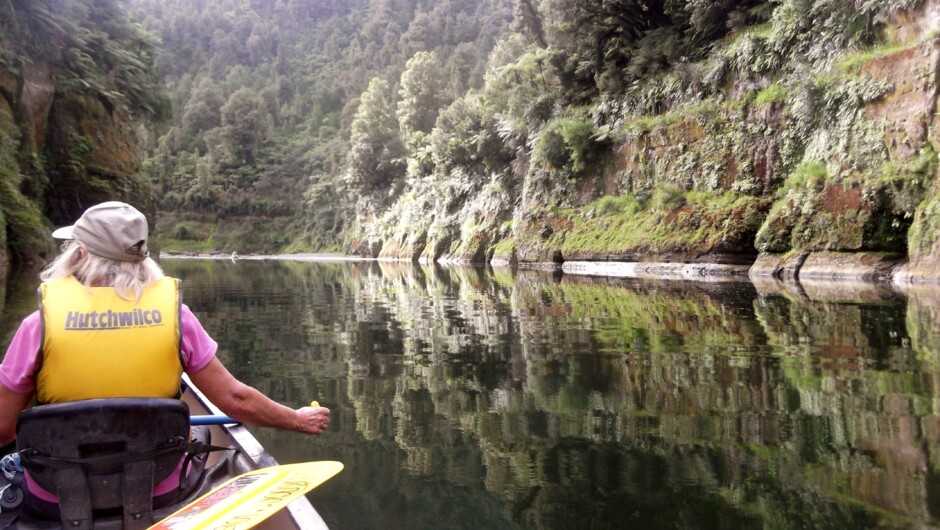 Enjoy the pristine untouched environment as you paddle down the Whanganui River