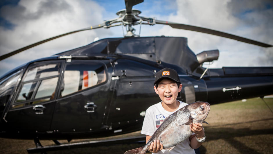 Nice fish! Try Heli-fishing with Helicopter Me