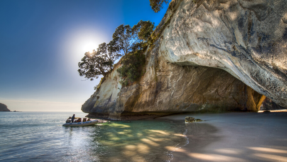 Kayaking off the beaten track at Cathedral Cove