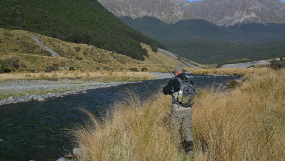 NZ Fly Fishing Expeditions - The fight is on