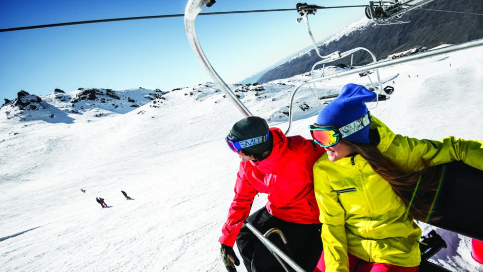 Enjoy a chairlift catch up