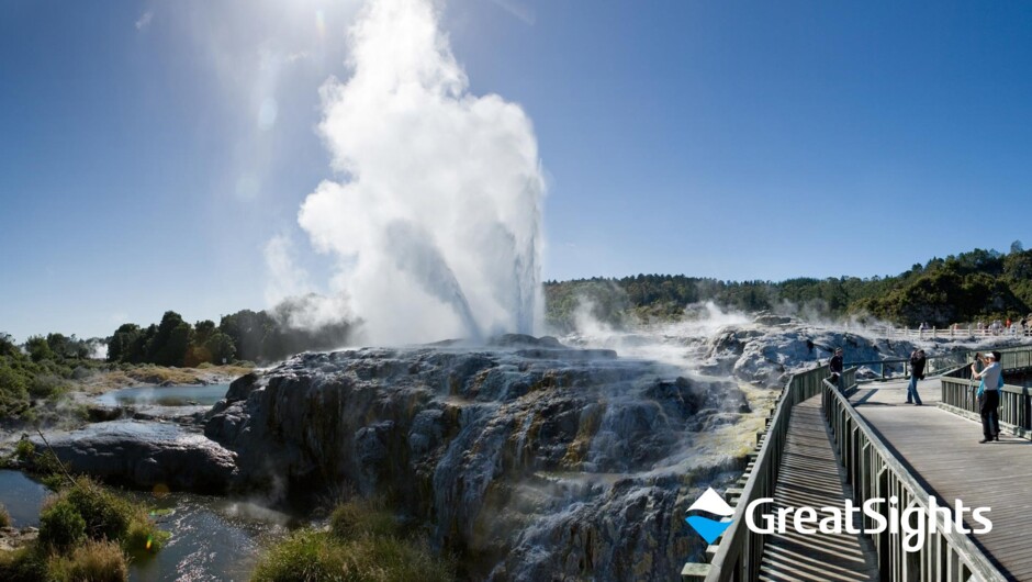Impressive geothermal activity in Rotorua