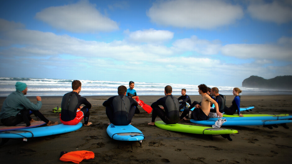 Learning surf safety