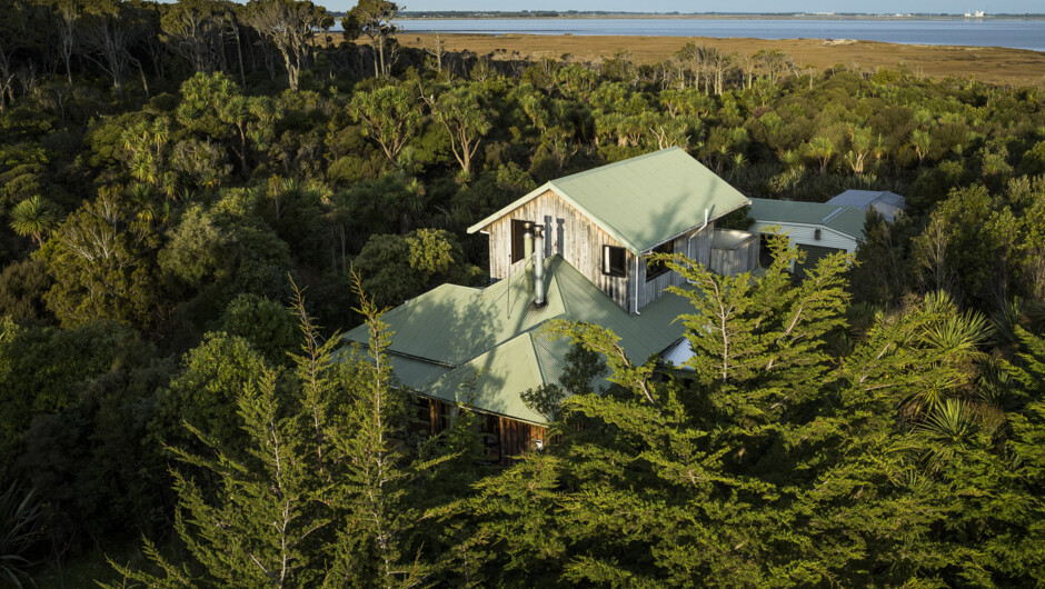 Aerial view of our B&B