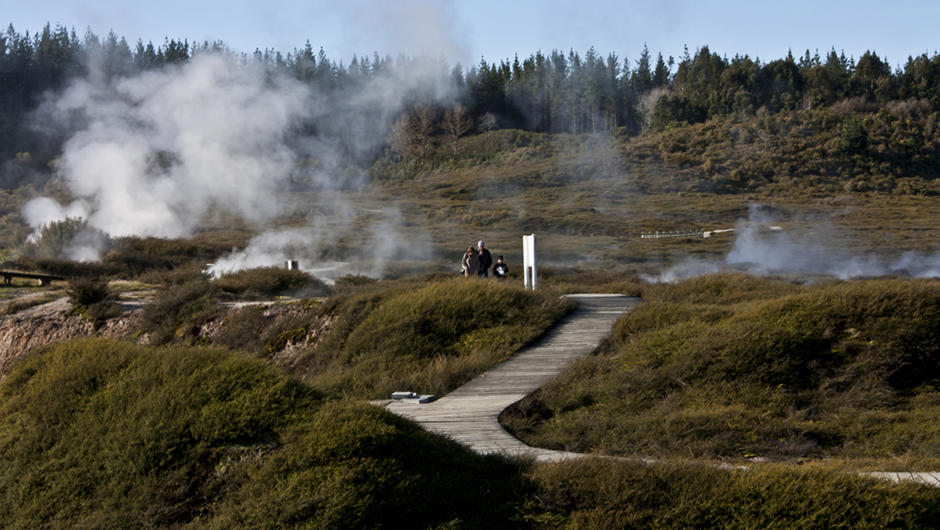 Craters of The Moon Boardwalk on geothermal walk