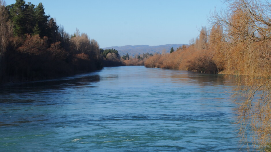Clutha River runs at the back of Hartley Homestead