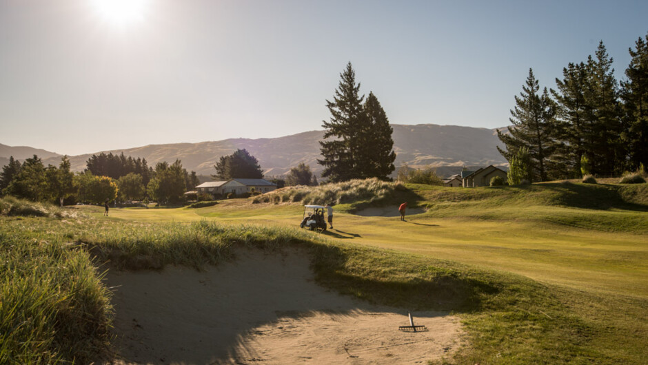 Half way through Snake Gully - 18th hole