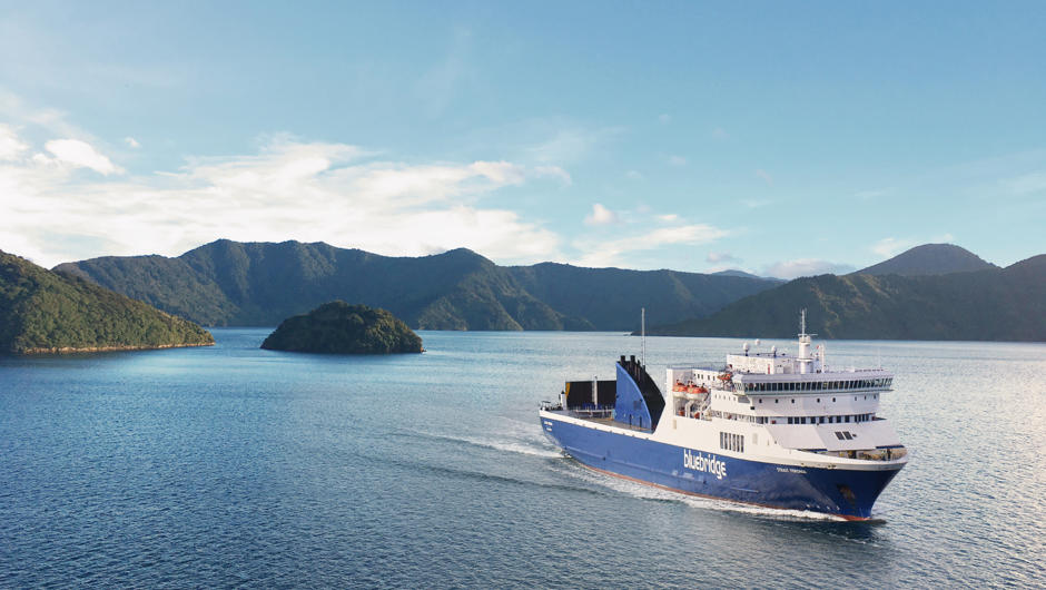 Cross Cook Strait on a Bluebridge Ferry and enjoy some real Kiwi hospitality.