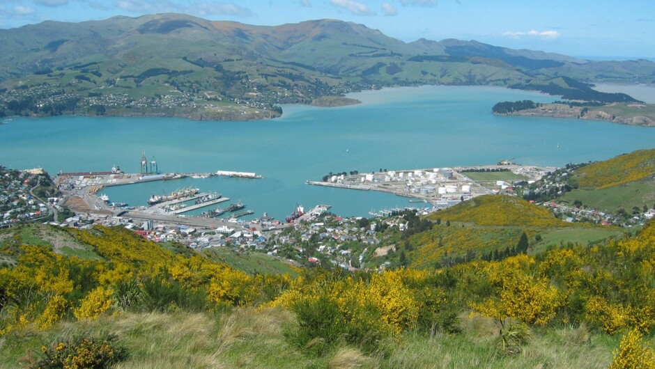 View over Bank s Peninsula from Major Hornbrook Track