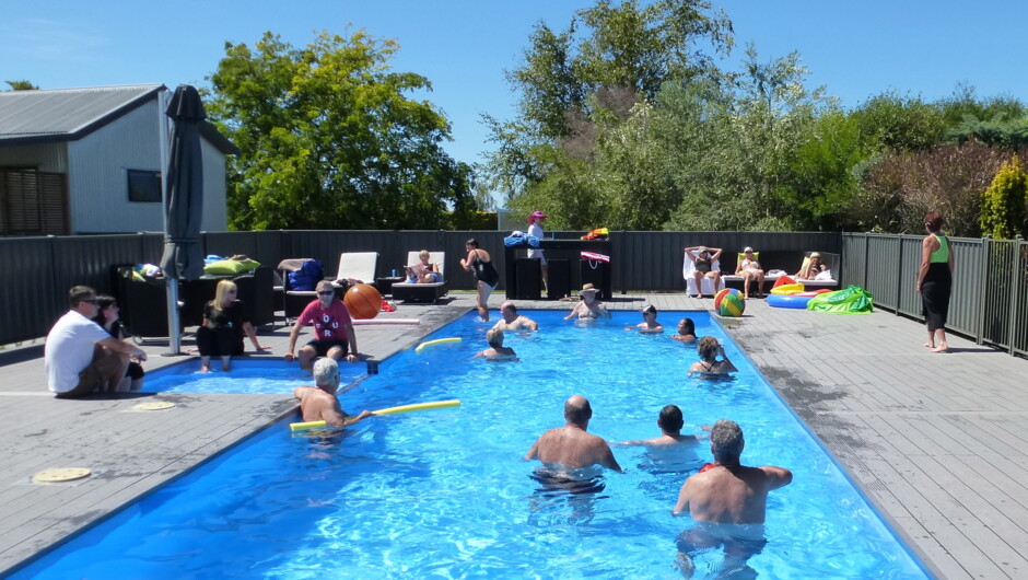 15 metre pool is fun for all ages and heated to 28 degrees