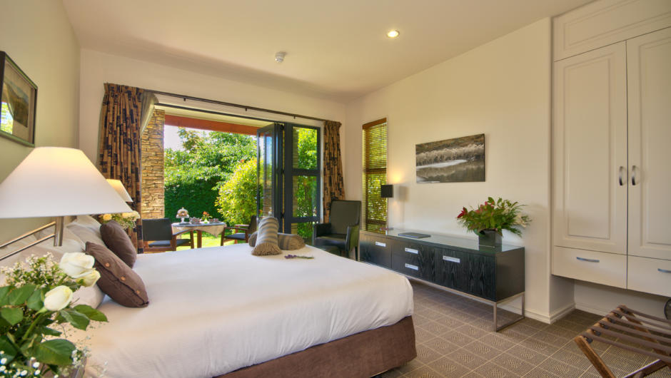 All of our Guest Rooms have direct access into the gorgeous gardens