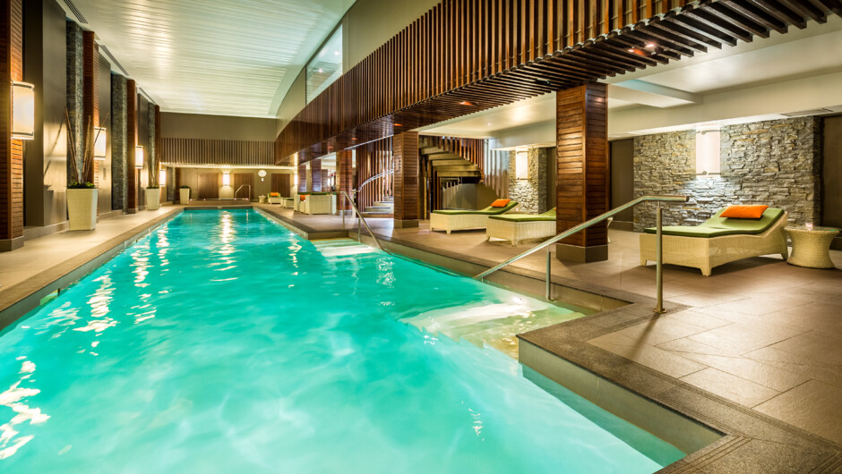 Hilton Queenstown Hotel, New Zealand - eforea spa Swimming Pool
Previous Image
Hide Caption
eforea spa Swimming Pool