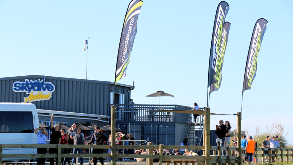 Our modern skydive base is located in Parakai, Auckland. Free transport from Auckland City