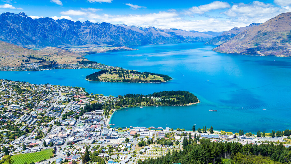 Aerial view of Queenstown