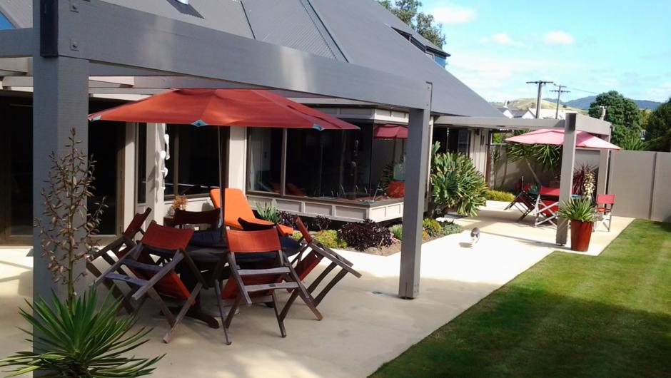 Relax on our sun drenched patio