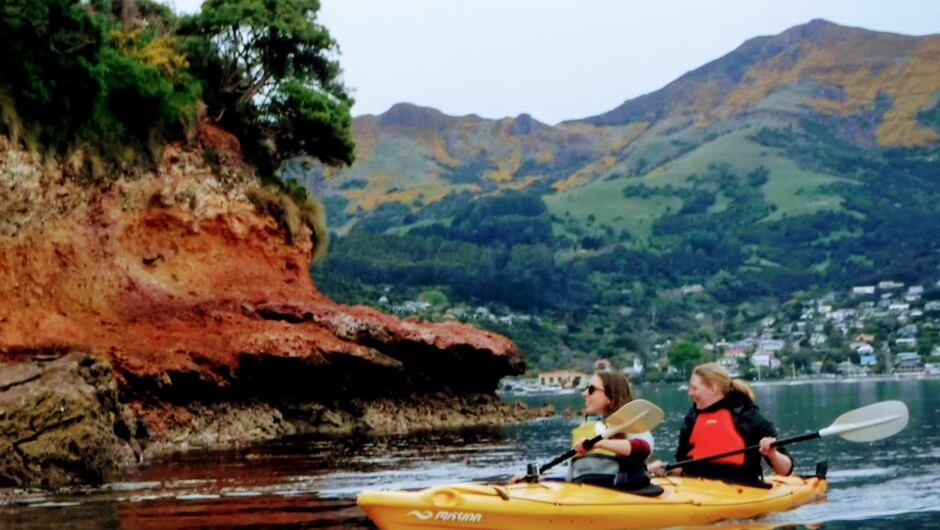 Paddling in a flooded extinct volcano crater!