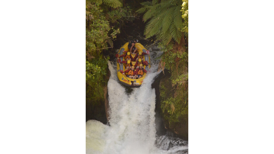 The famous Tutea Falls - the highest commercially raftable waterfall in the world!