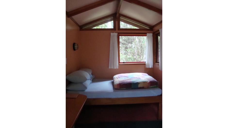 Double Bed in Pond Cabin.