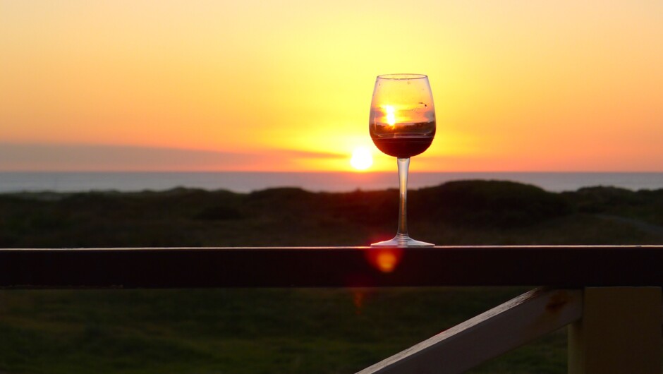 A sumptuous wine at sunset
